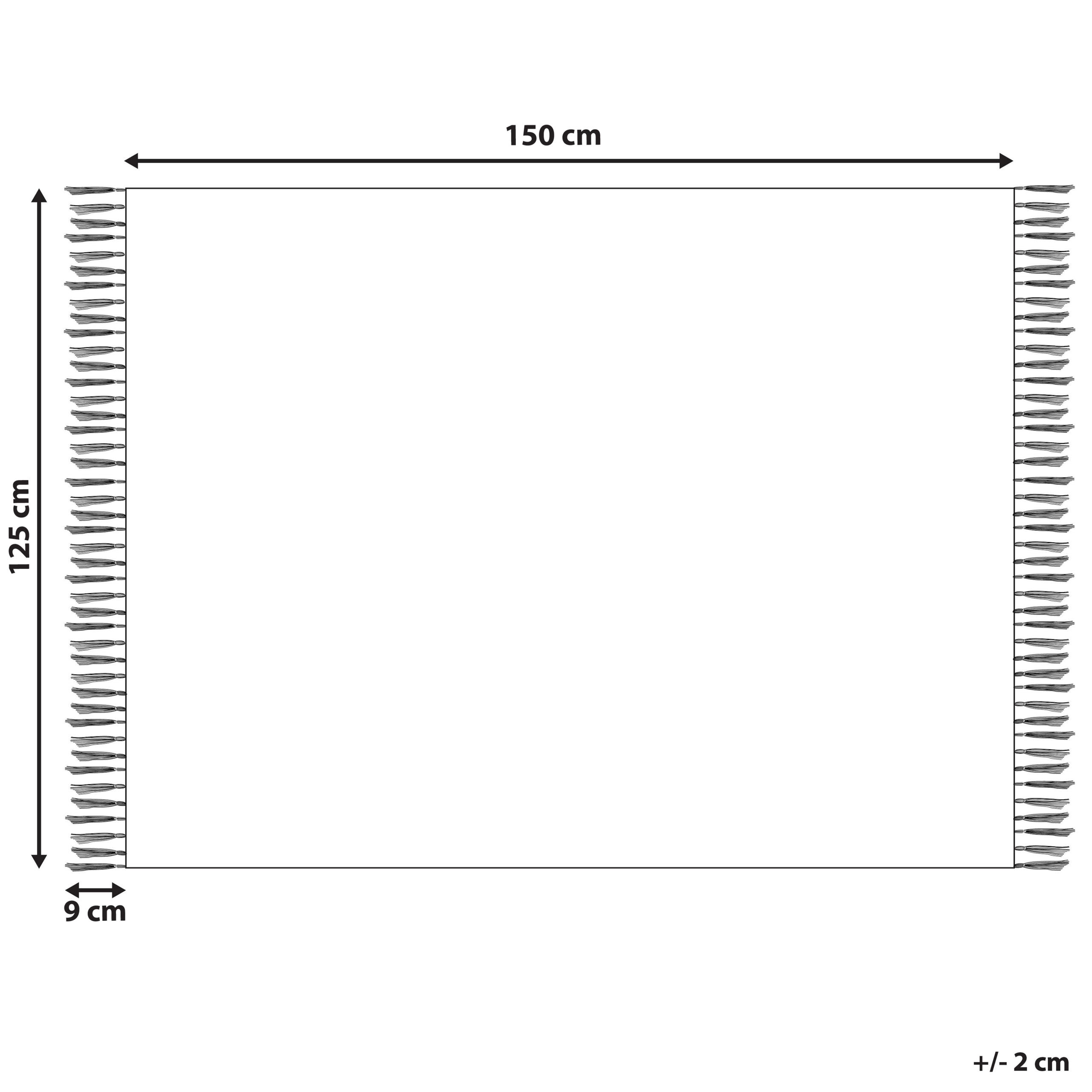 Thumbnail - Beliani Decke, Creme, Textil, 125x150 cm, Wohntextilien, Decken