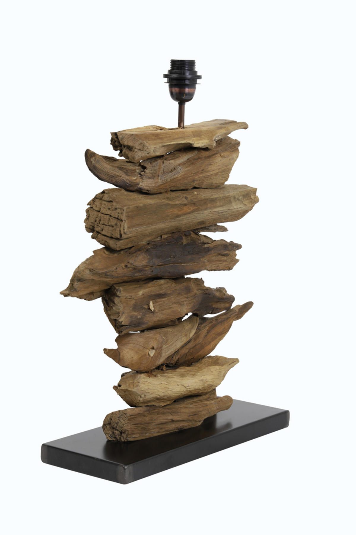 LAMPENFUSS Fury Braun 46/17/60 cm - Braun, Holz (46/17/60cm) - Light & Living