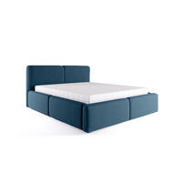 POLSTERBETT Rosmus Bettkasten 160x200 blau - Blau, Holz/Textil (160/200cm) - Fedve