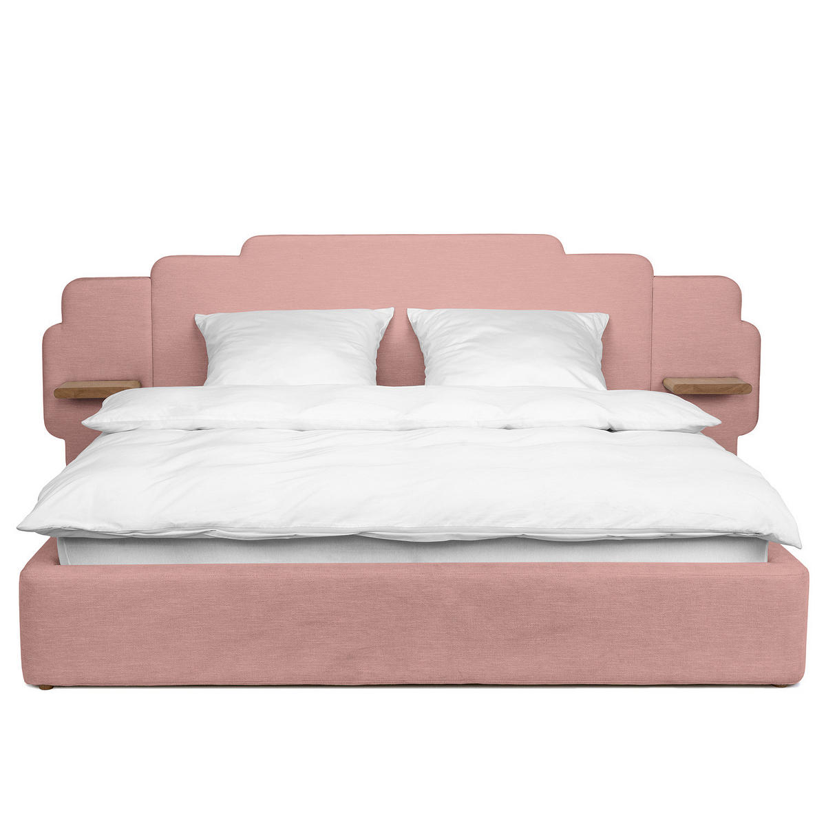 POLSTERBETT - Chenille - Mauve, Textil (200/200cm) - home24