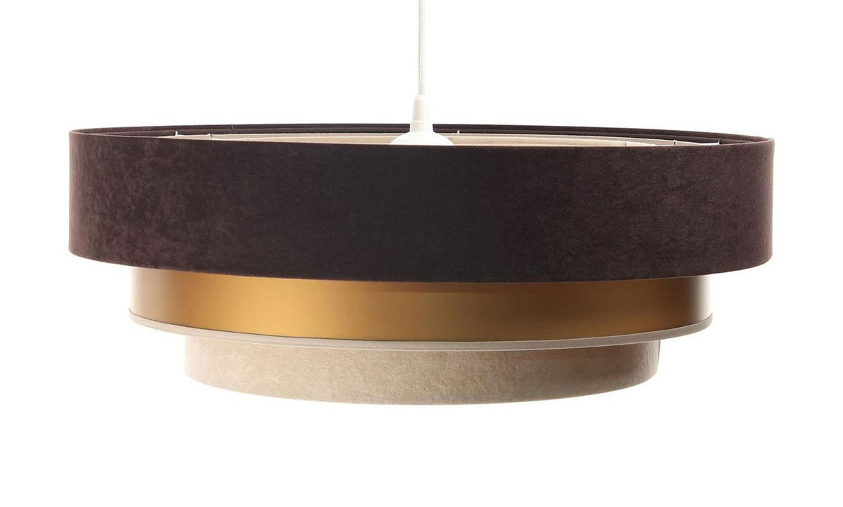 HÄNGELEUCHTE Beige 60/20 cm - Schwarz, Kunststoff (60/1.5/20cm) - ONZENO