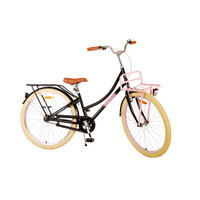 KINDERFAHRRAD Excellent - Mädchen - 26 Zoll - Rücktritt + Handbremse - Schwarz - Schwarz, Metall (77cm) - TPFSports