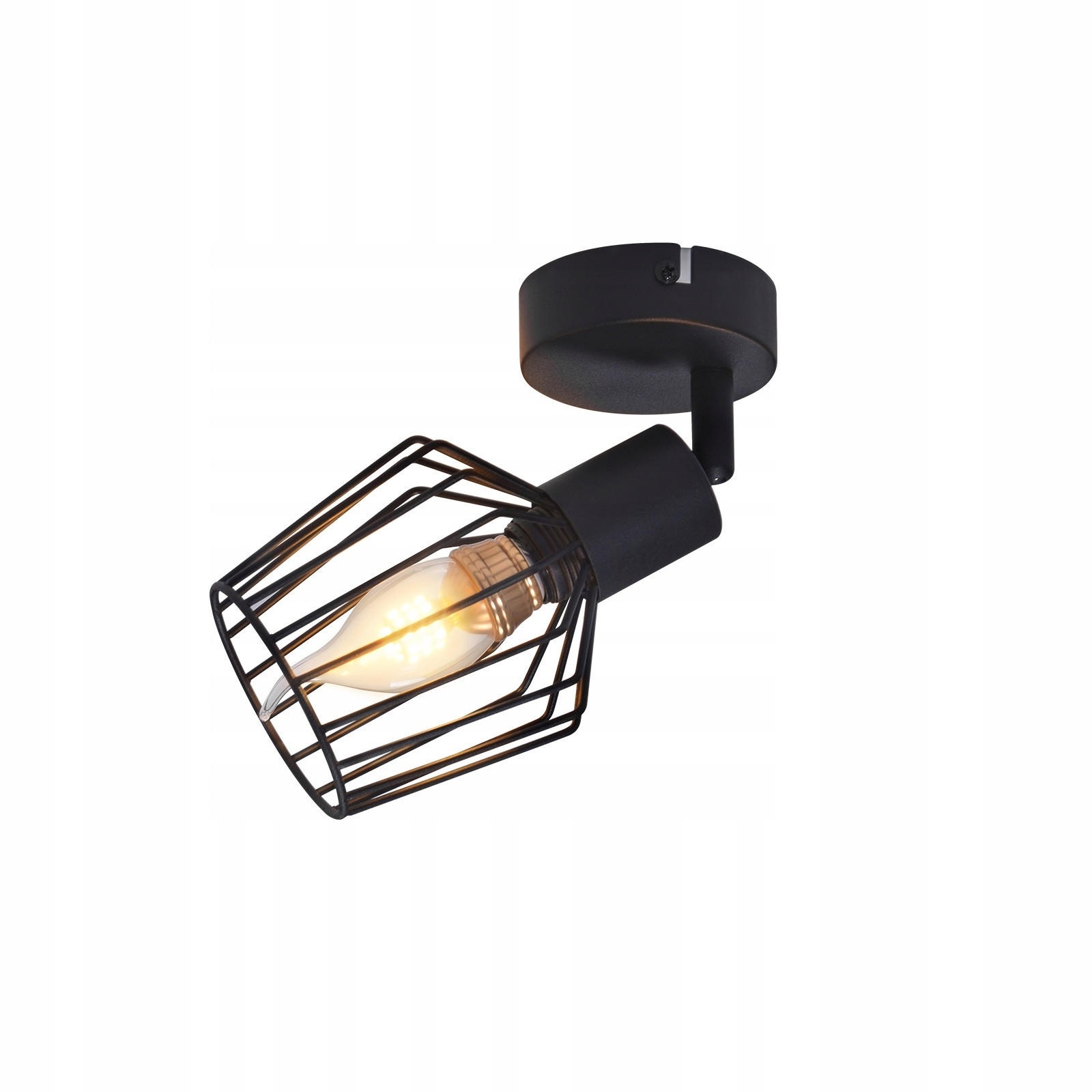 STRAHLER Franziska 1-flammig 8/10/10 cm - Schwarz, Metall (8/10/10cm) - Nettlife