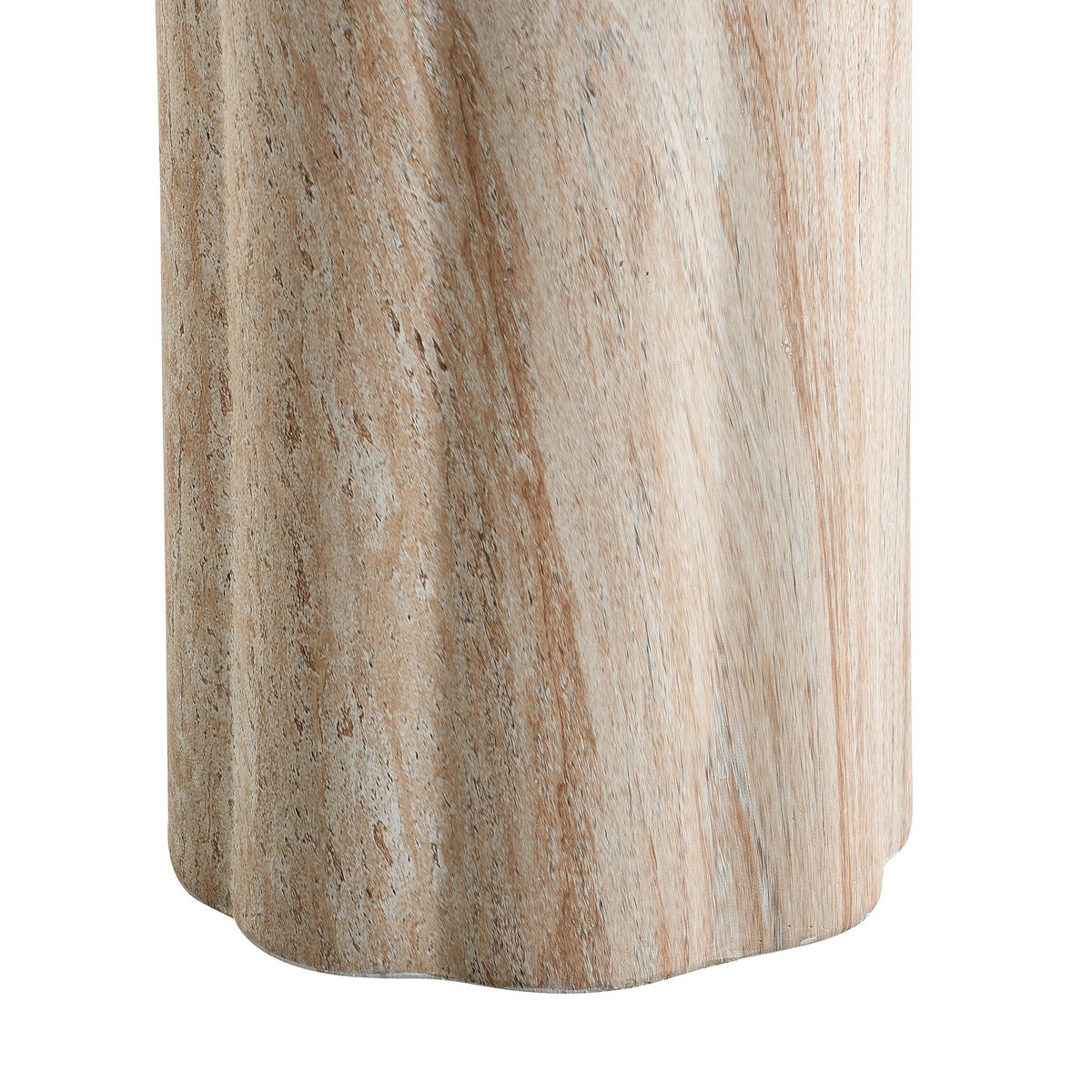GARTEN BEISTELLTISCH Outdoor aus MgO, Travertinoptik – Leicht, Modern & Wetterfest, für Garten - Beige, Metall (40/40/46cm) - ComfortXL