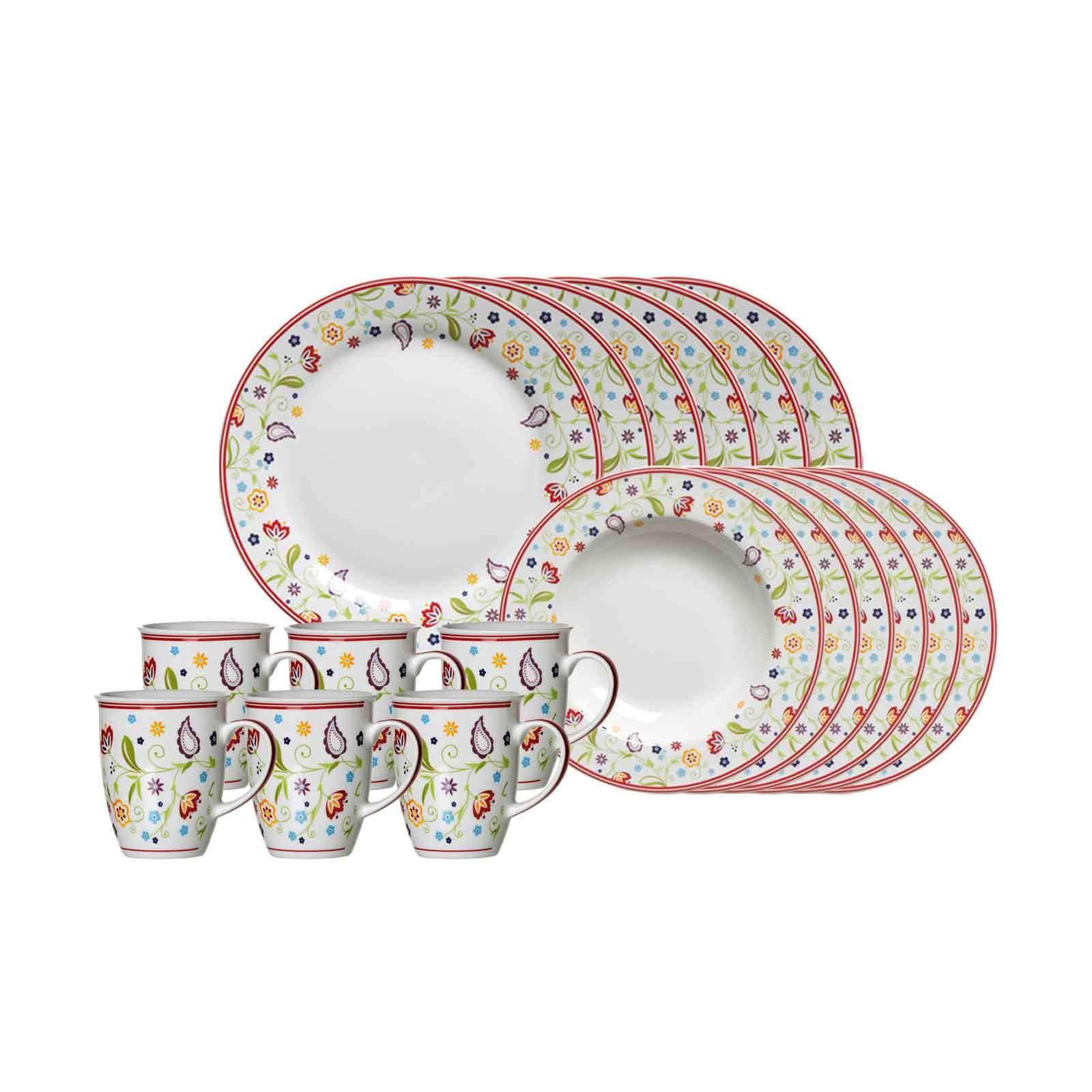 TAFELSERVICE Shanti Doppio bunt 18er Set - Multicolor, Keramik (1/1/1cm) - Ritzenhoff Breker