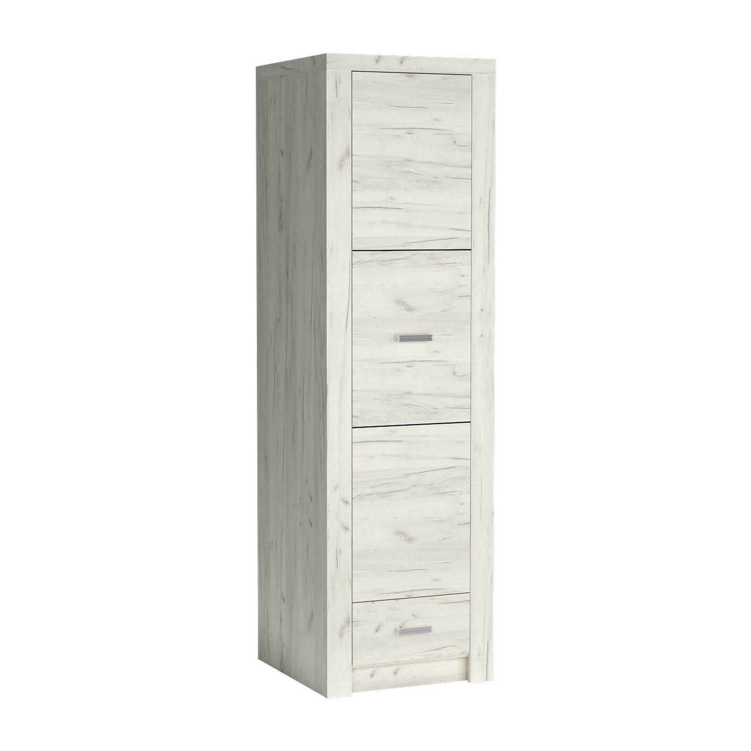 Koseto Kleiderschrank Weiß 56x192x58 cm