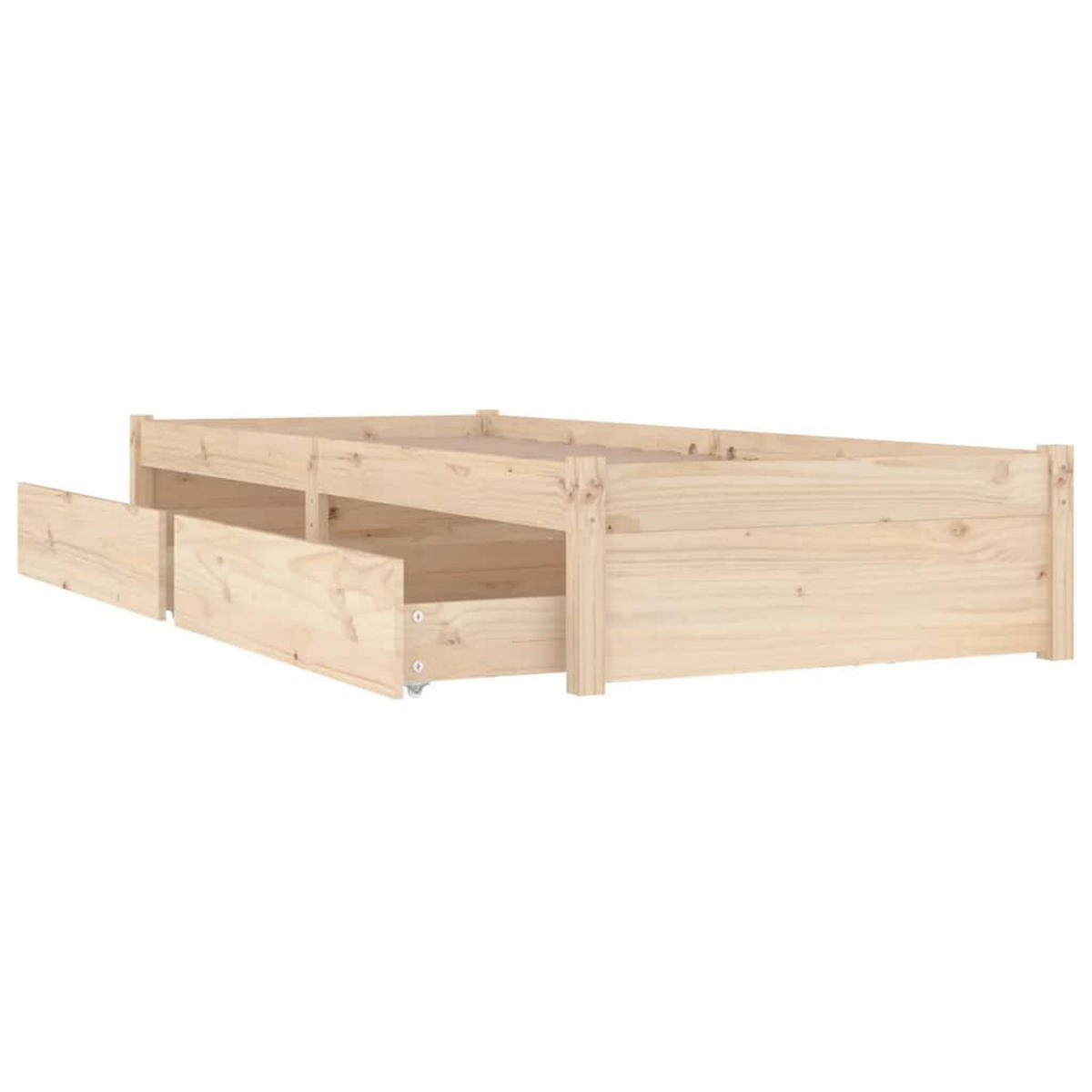 BETT Kirkland 80.5/195.5 cm - Braun, Holz (80/190cm) - Nettlife
