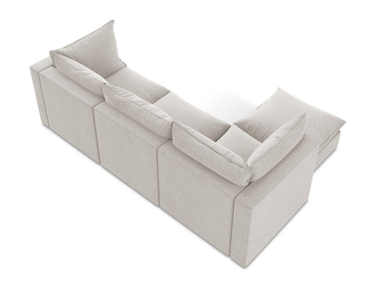 2-SITZER-SOFA Bouclé Stoff Schwarz - Schwarz, Holzwerkstoff/Kunststoff (180/77/90cm) - LaMiaSofa