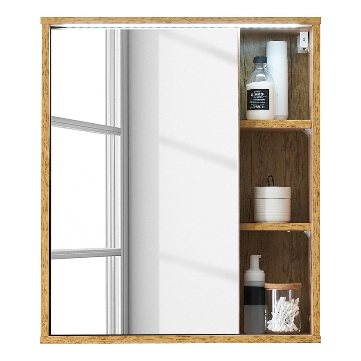 SPIEGELSCHRANK - Braun, Holzwerkstoff (60/70/20cm) - home24