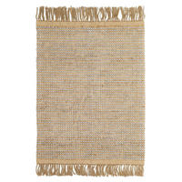 TEPPICH handgewebt Jute Wolle grau - Grau, Naturmaterialien (110/160cm) - AFK Living