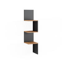 ECKREGAL Paolo Anthrazit 28 x 116.4 cm - Honigeiche/Anthrazit, Holzwerkstoff (28/116.4/28cm) - Vicco
