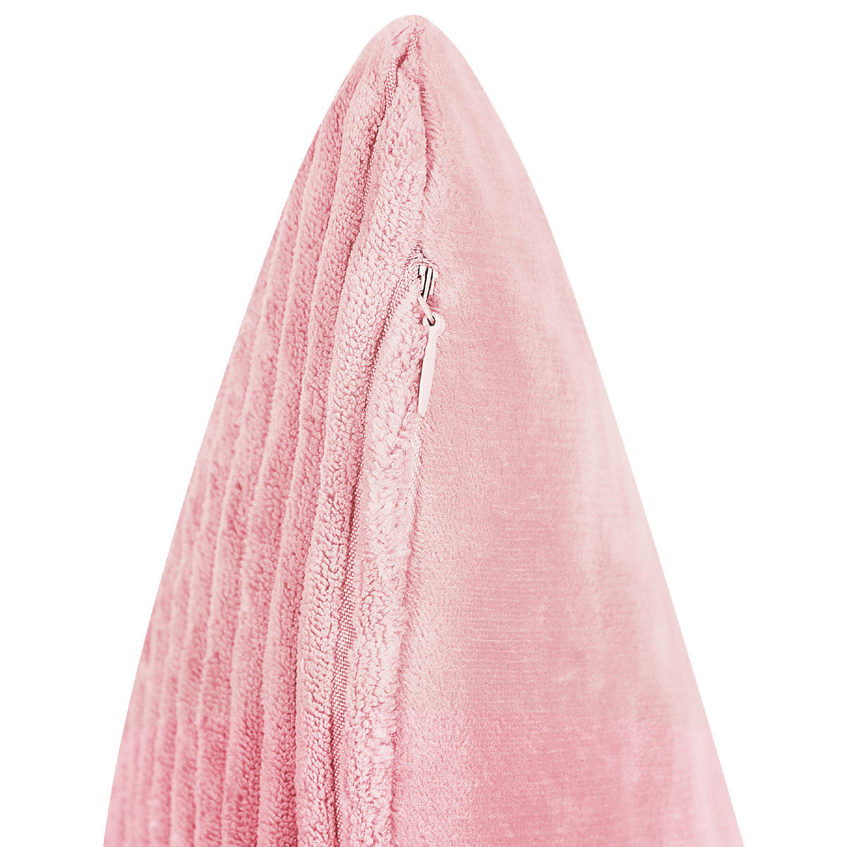 DEKOKISSEN CORD 2er-Set Rosa 43/43 cm Millet - Pink, Textil (43/43cm) - Beliani