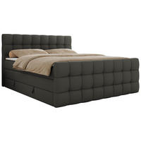 BOXSPRINGBETT ALTIVO KING DUO 120/200 - Grau Kunstleder - H4 - Grau, Textil (120/200cm) - MKS