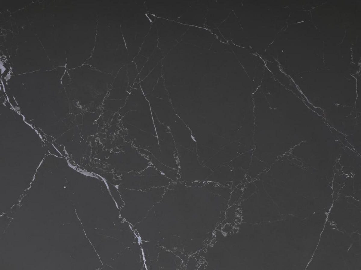 COUCHTISCH - Keramik, Glas & Metall - Marmor-Optik Schwarz - NALESIA - Schwarz, Glas (90/90/33cm) - Vente-Unique