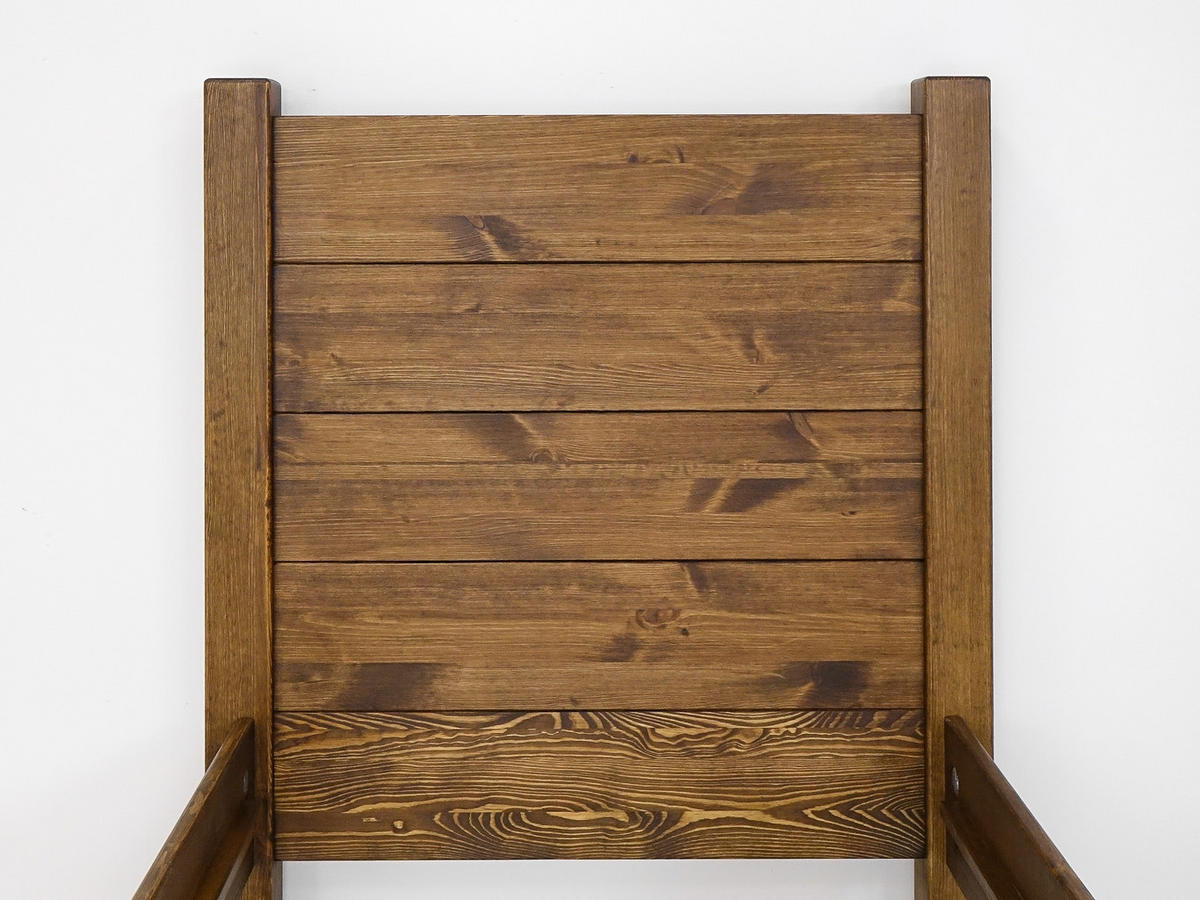 BETT aus Massivholz Rustyk Dobromir 90x200 - Dunkelbraun, Holz (90/200cm) - Seart