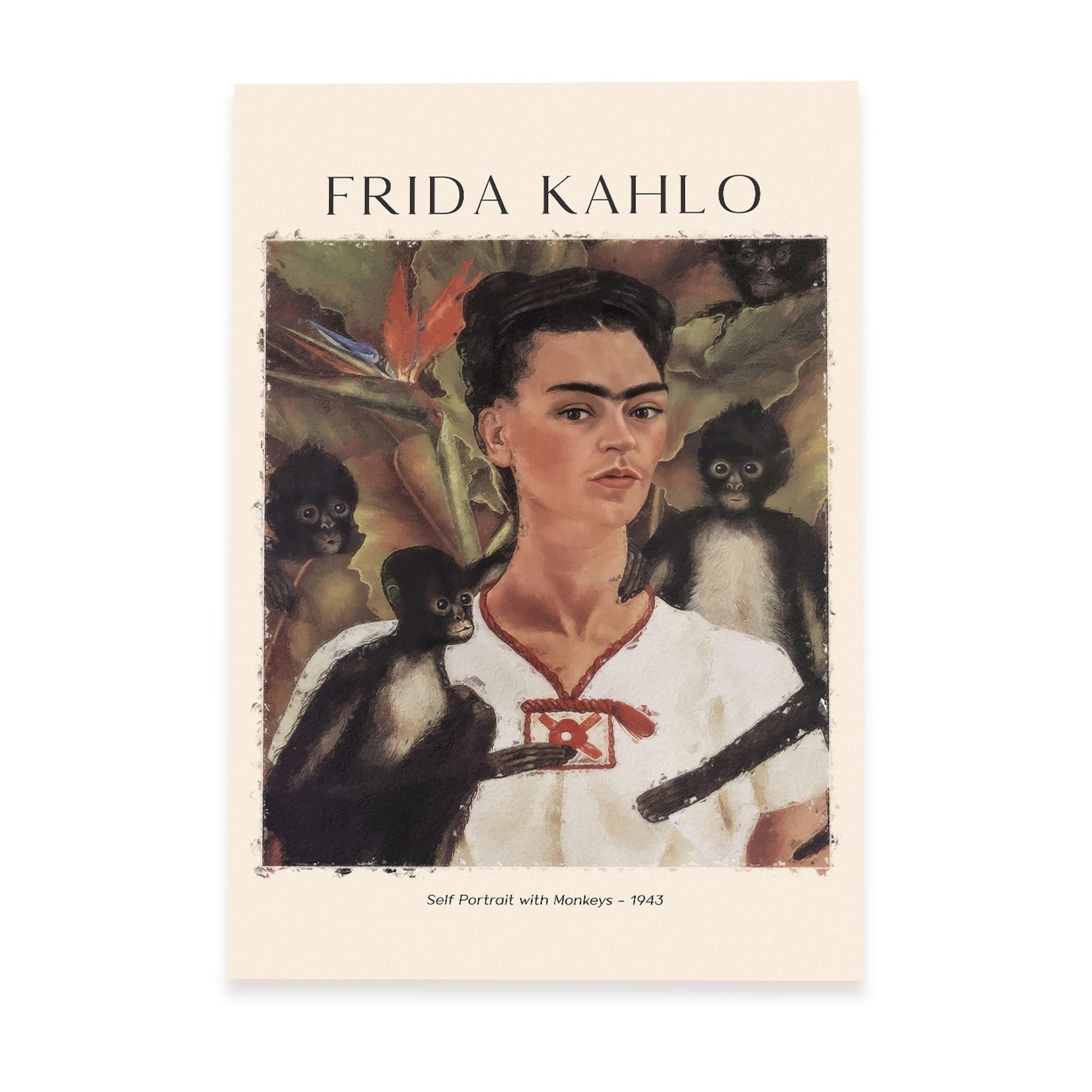 POSTER Self -Portrait Mit Affen A3 Rahmenlos - Klar, Papier (29.7/5/42cm) - Nacnic