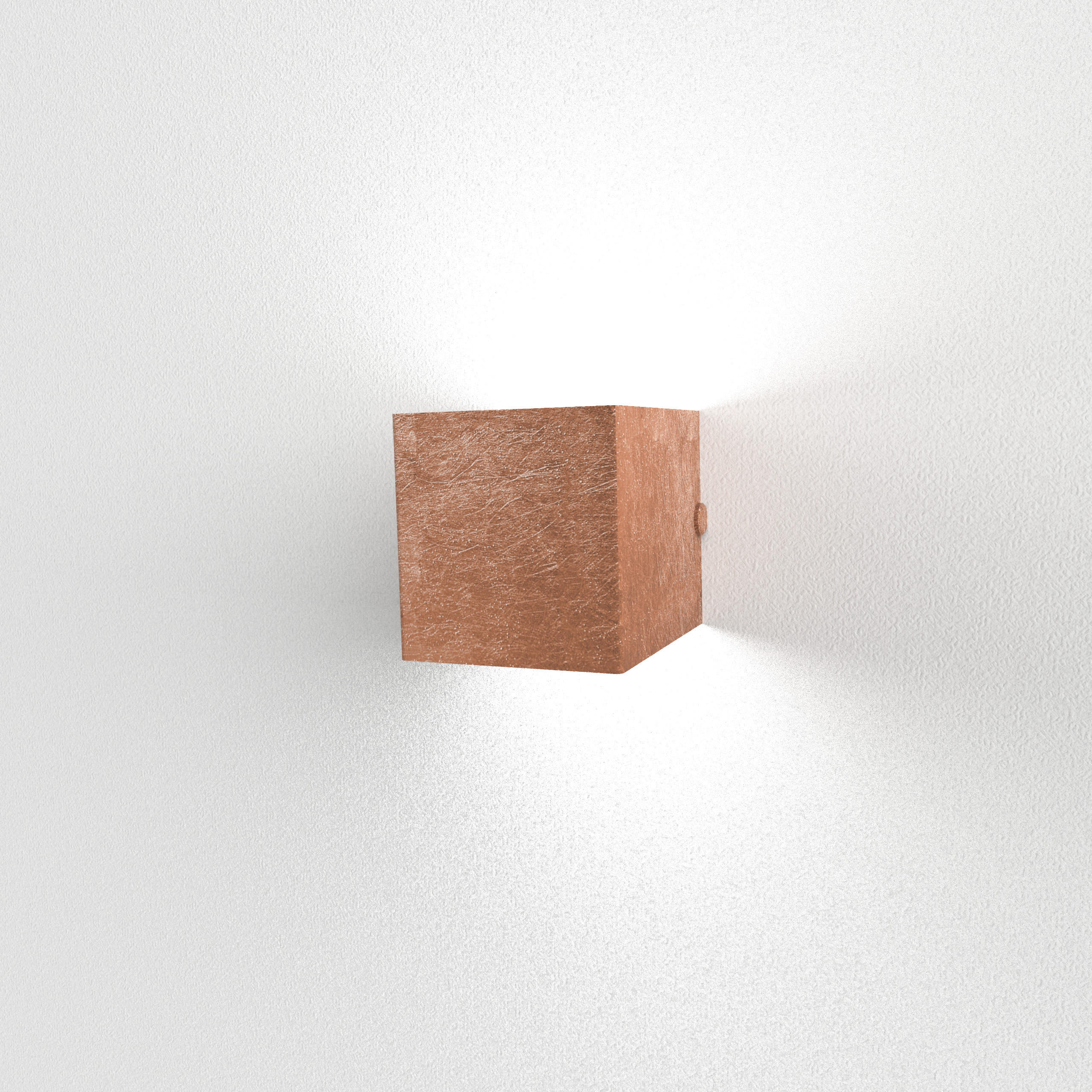 Lumicom Wandleuchte Kupfer 10x10x10 cm