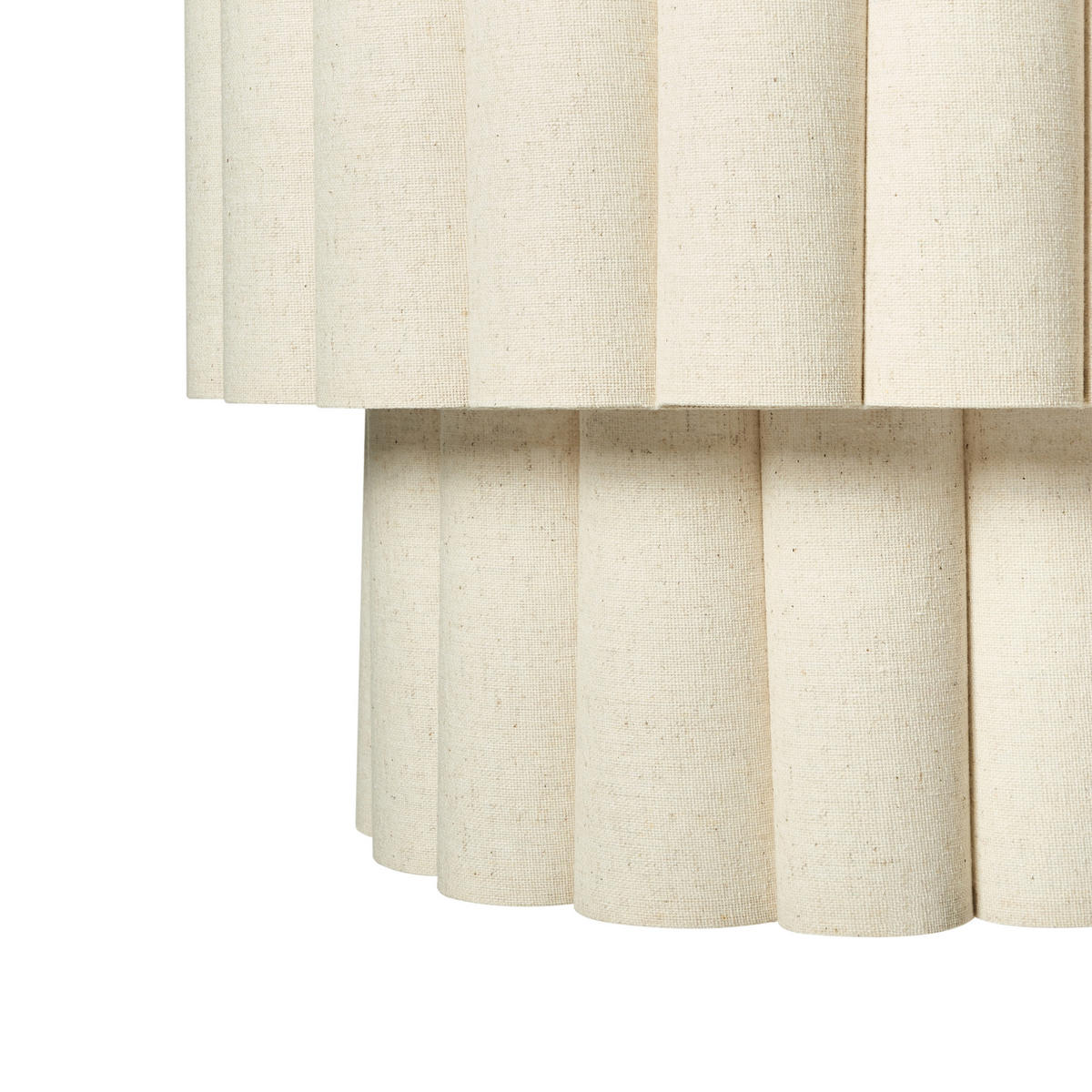 HÄNGELEUCHTE Beige Belessa - Beige/Schwarz, Textil (40/40/180cm) - Beliani
