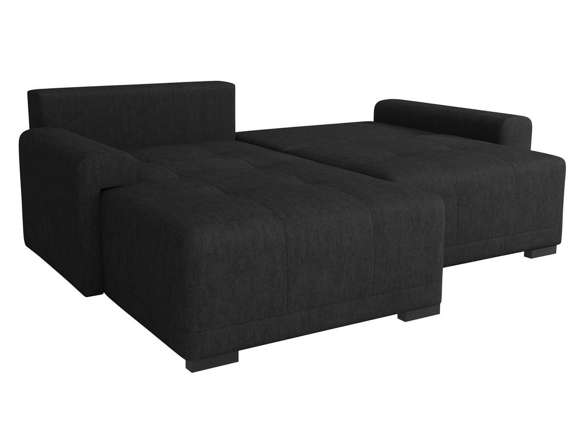 ECKSOFA Milton - Silberfarben/Schwarz, Holz/Textil (237/180cm) - MIRJAN24