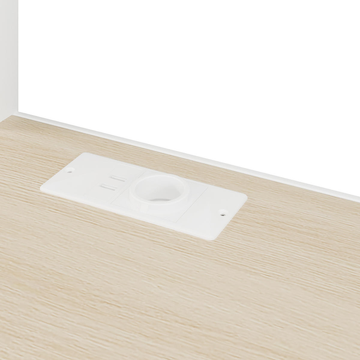 HOCHBETT 90/200 cm Weiß aus Metall und MDF mit Schreibtisch - Weiß, Metall (90/200cm) - OKMYHOME