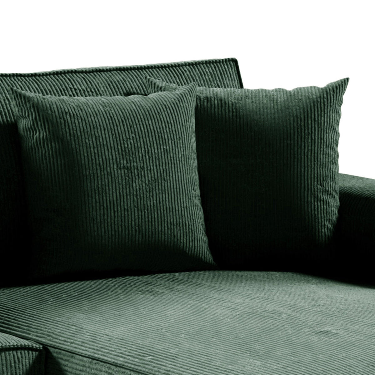 ECKSOFA Isaac 4 Sitzplätze Tannengrün - Grün, Holzwerkstoff (294/185cm) - Petits-meubles