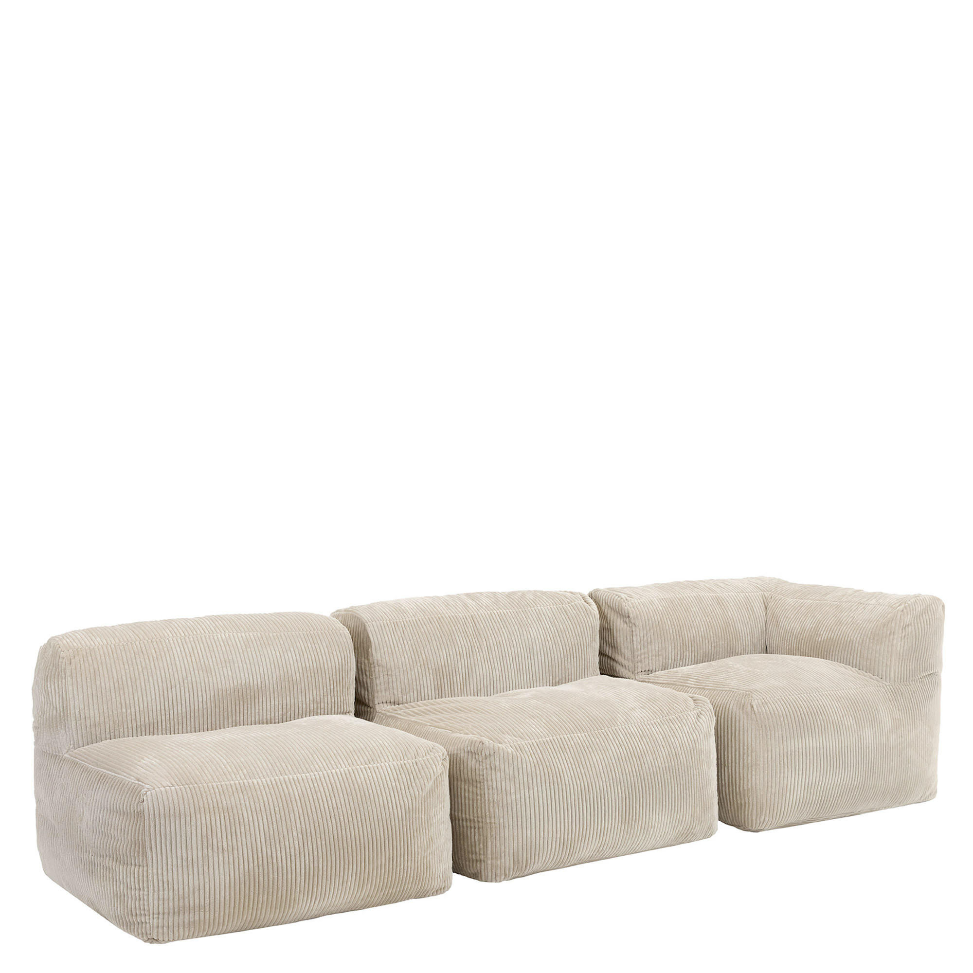 icon Sitzsack-Sofa Beige 290x68x100 cm
