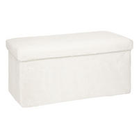 SITZHOCKER mit Stauraum Ezzio 76/38/38 cm - Weiß, Holzwerkstoff (38/38/76cm) - Atmosphera Createur d´interieur