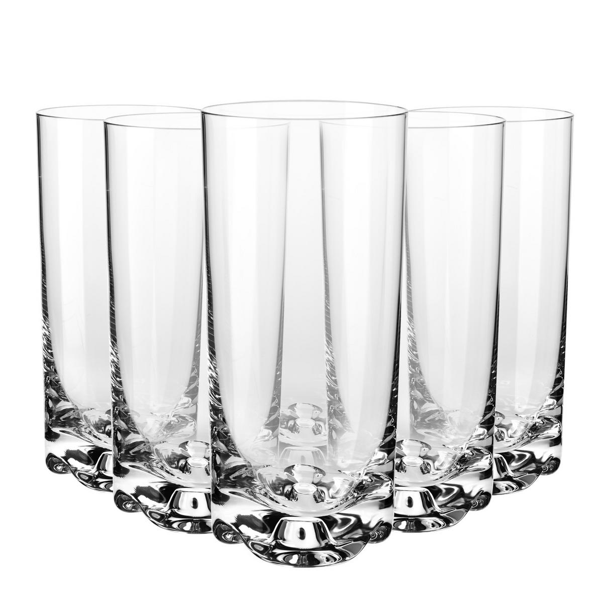 LONGDRINKGLÄSER, 6er-Set, 340 ml - Transparent, Glas (0.34L) - Krosno Glass