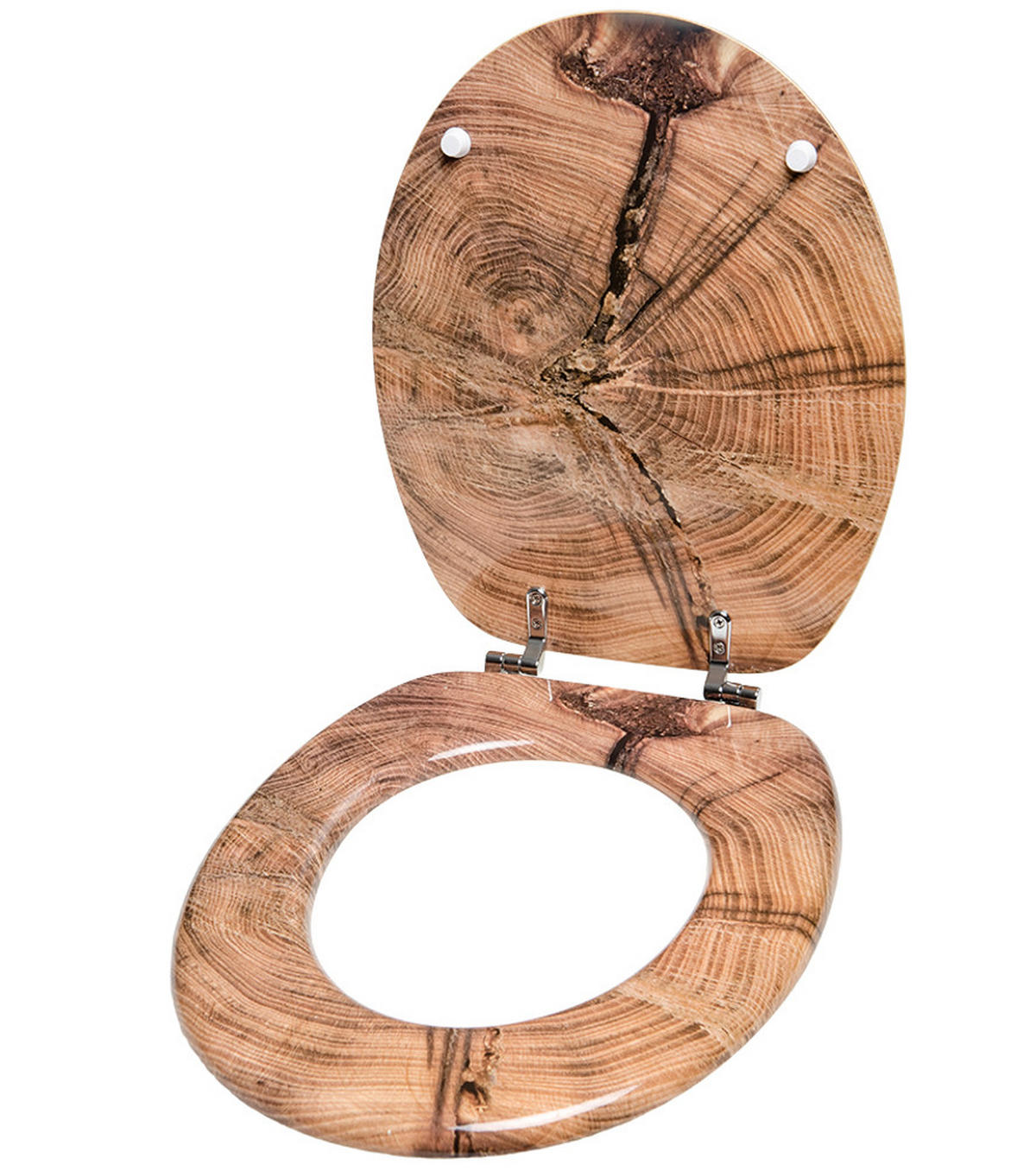 WC-SITZ Old Tree - Braun, Holzwerkstoff (38/6/47cm) - Sanilo