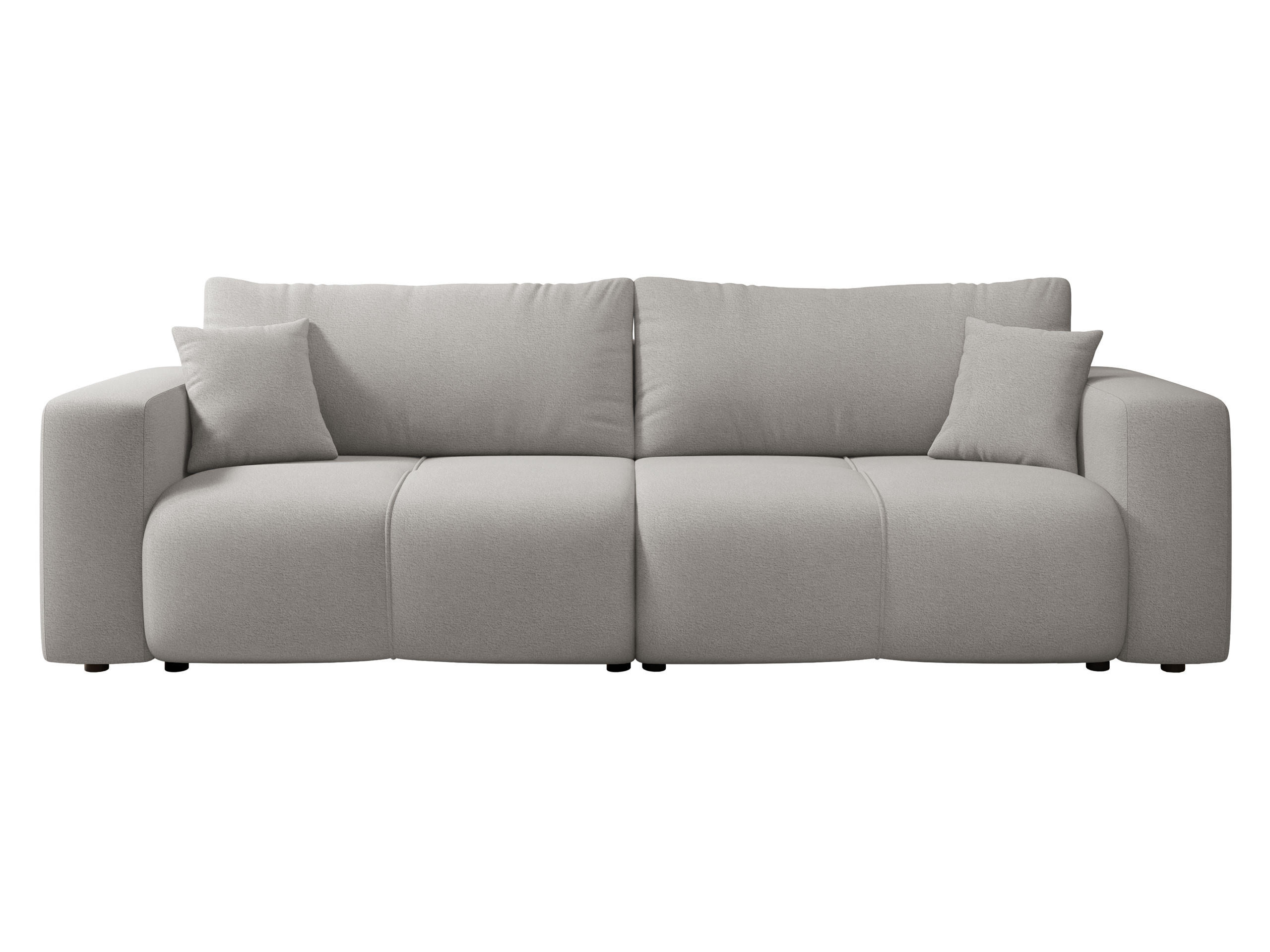SCHLAFSOFA Furyn - Hellgrau/Schwarz, Holz/Kunststoff (245/82/92cm) - MIRJAN24