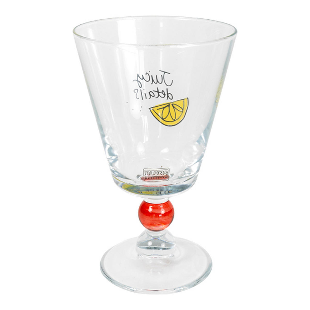WEINGLAS Saftige Details in Bunt - 400 ml - Multicolor, Glas (0.4L) - Blond Amsterdam