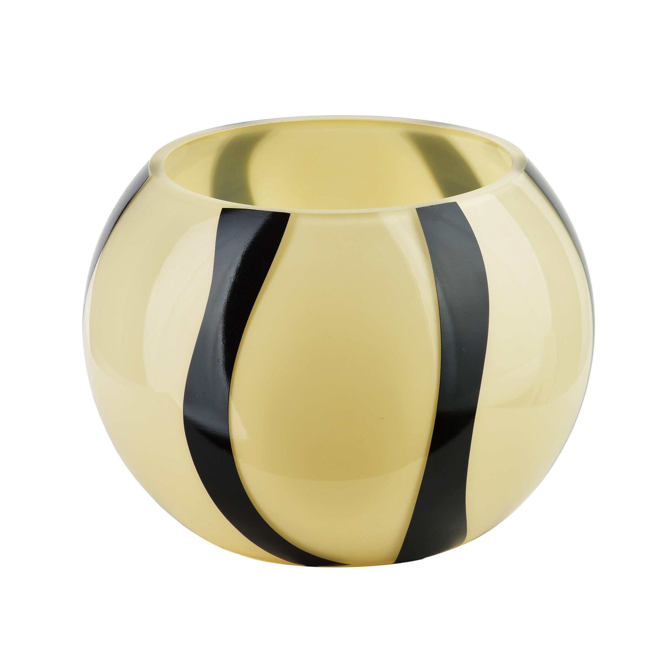 VASE Serenite Beige 13x16xh14 cm Glas - Beige, Glas (13/14cm) - Mondex