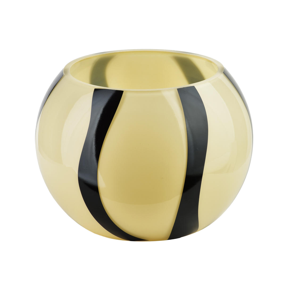 VASE Serenite Beige 13x16xh14 cm Glas - Beige, Glas (13/14cm) - Mondex
