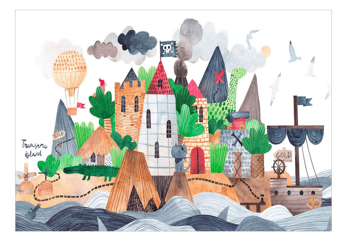 VLIESTAPETE Bunt 100/70 cm - Multicolor, Textil (100/70cm) - KUNSTLOFT