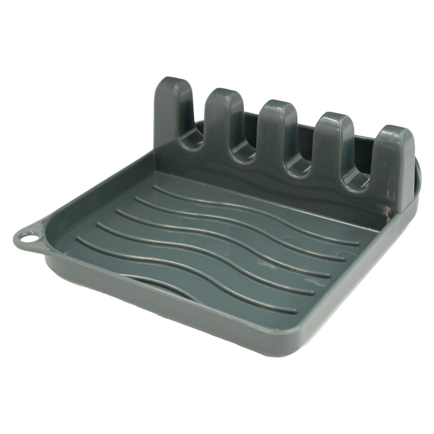 KOCHLÖFFELABLAGE - Grau, Kunststoff (12.5/4.8/14cm) - Intirilife