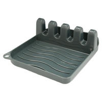 KOCHLÖFFELABLAGE - Grau, Kunststoff (12.5/4.8/14cm) - Intirilife