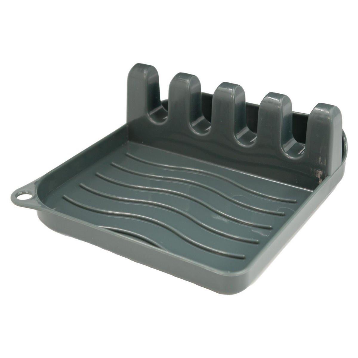 KOCHLÖFFELABLAGE - Grau, Kunststoff (12.5/4.8/14cm) - Intirilife