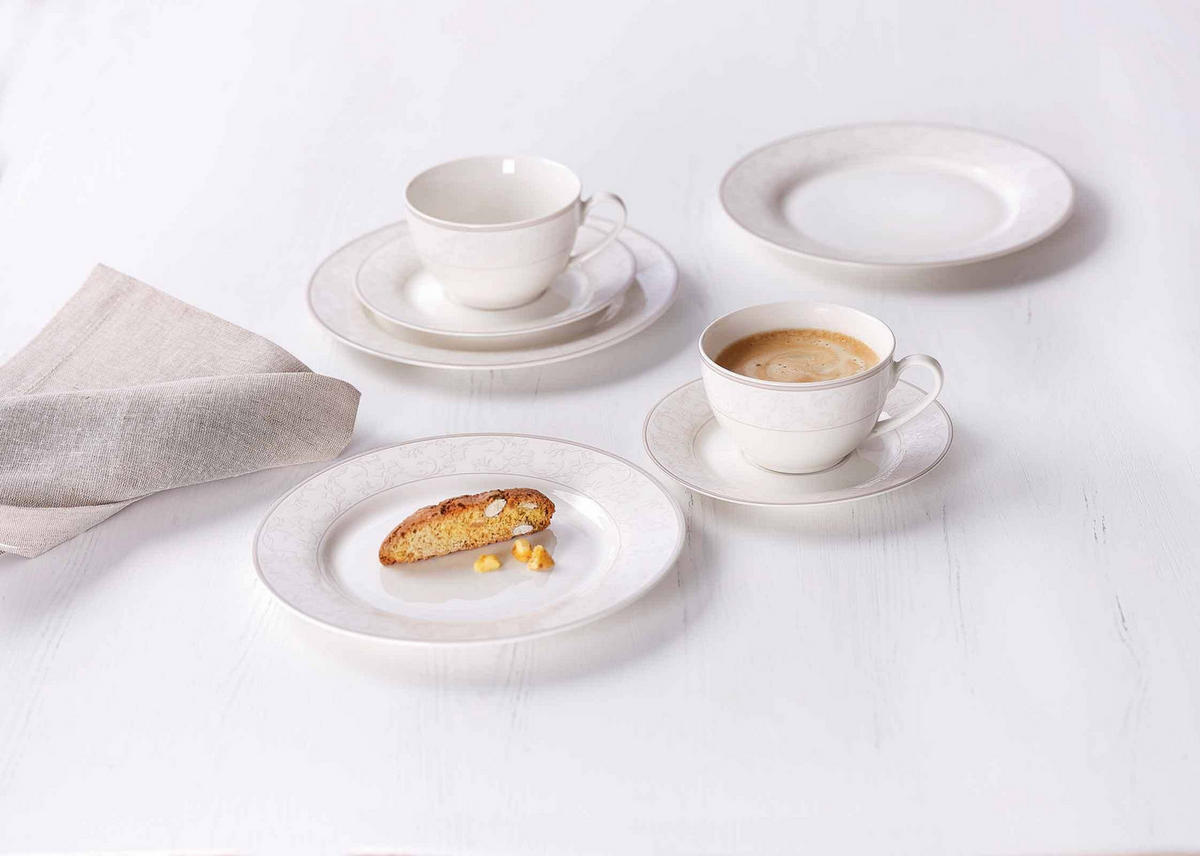 KAFFEETASSEN MIT UNTERTASSEN Isabella beige 250 ml 6er Set - Beige, Keramik (15.5/8/15.5cm) - Ritzenhoff Breker
