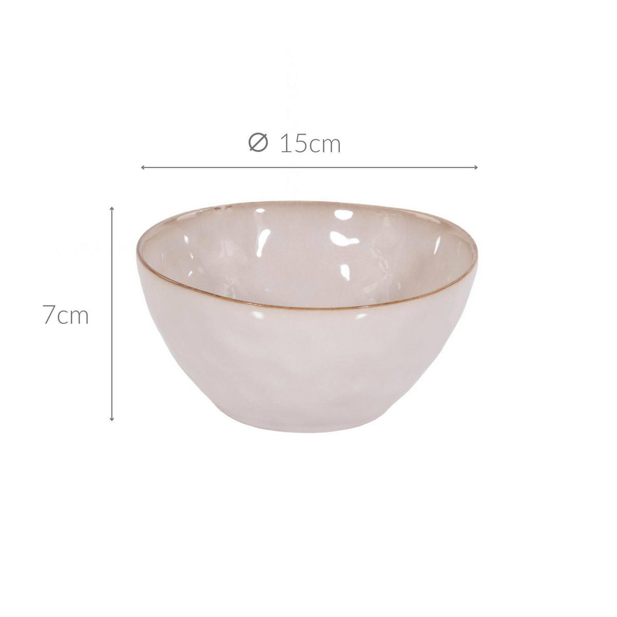SCHALE 620 ml - Weiß, Keramik (7.3cm)