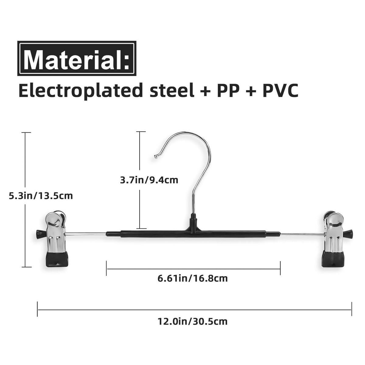 HOSENBÜGEL 15-teilig Rosa Edelstahl - Pink, Kunststoff/Metall (12.4/2.5/30.5cm) - Kaket