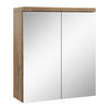 SPIEGELSCHRANK Toledo Braun Eiche - 60 x 20 x 60 cm - Eichefarben/Braun, Holz (60/60/20cm) - Badplaats