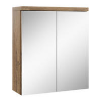 SPIEGELSCHRANK Toledo Braun Eiche - 60 x 20 x 60 cm - Eichefarben/Braun, Holz (60/60/20cm) - Badplaats
