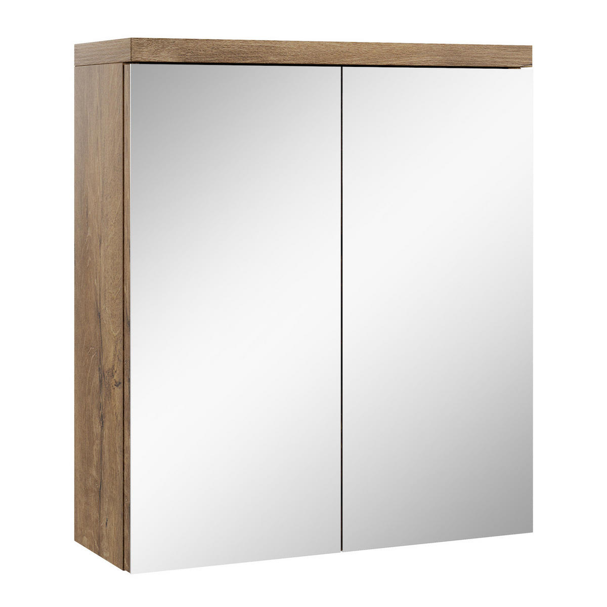 SPIEGELSCHRANK Toledo Braun Eiche - 60 x 20 x 60 cm - Eichefarben/Braun, Holz (60/60/20cm) - Badplaats