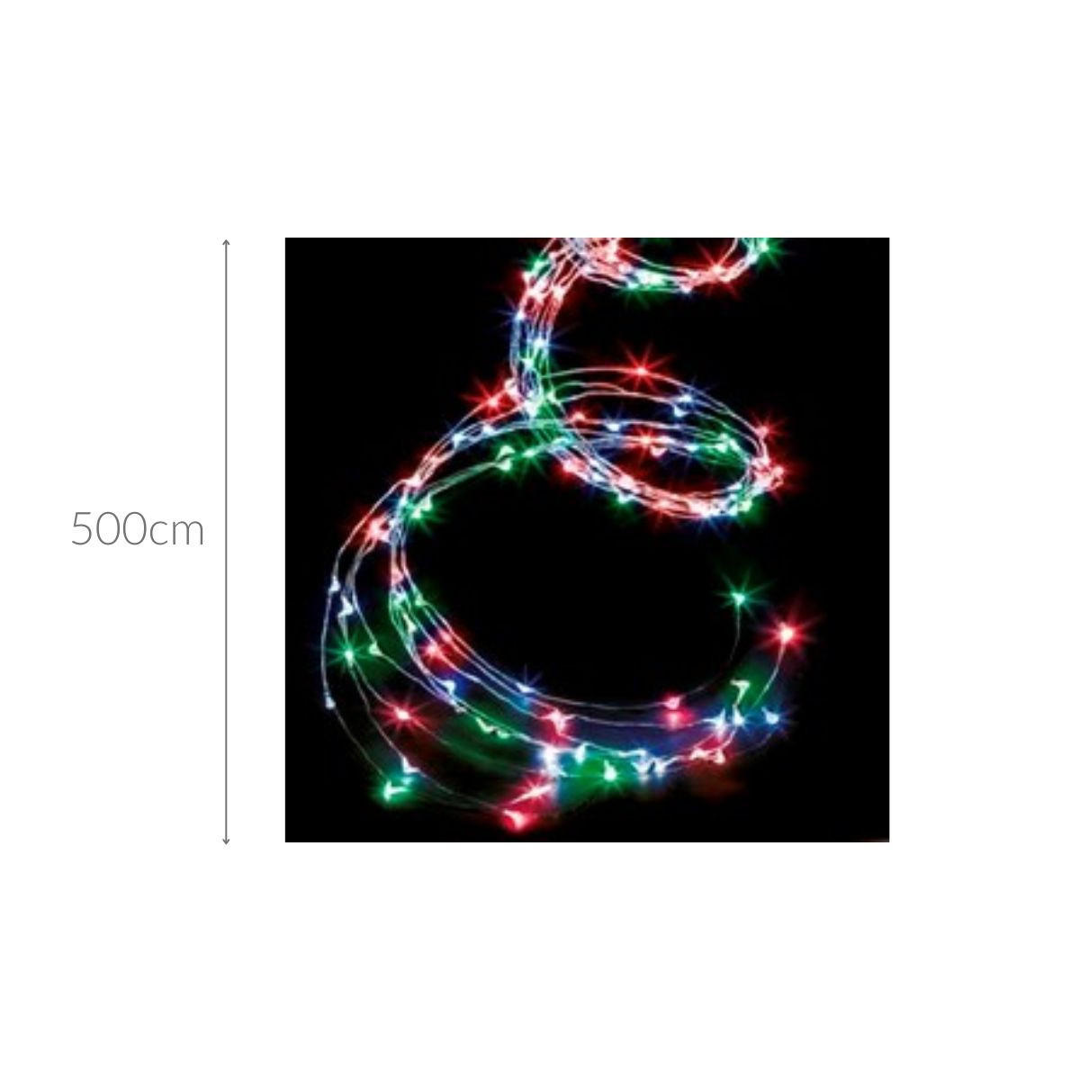 LICHTERKETTE Kaskade 400 LED Außenbereich - Multicolor, Metall (200cm) - Fééric Lights and Christmas