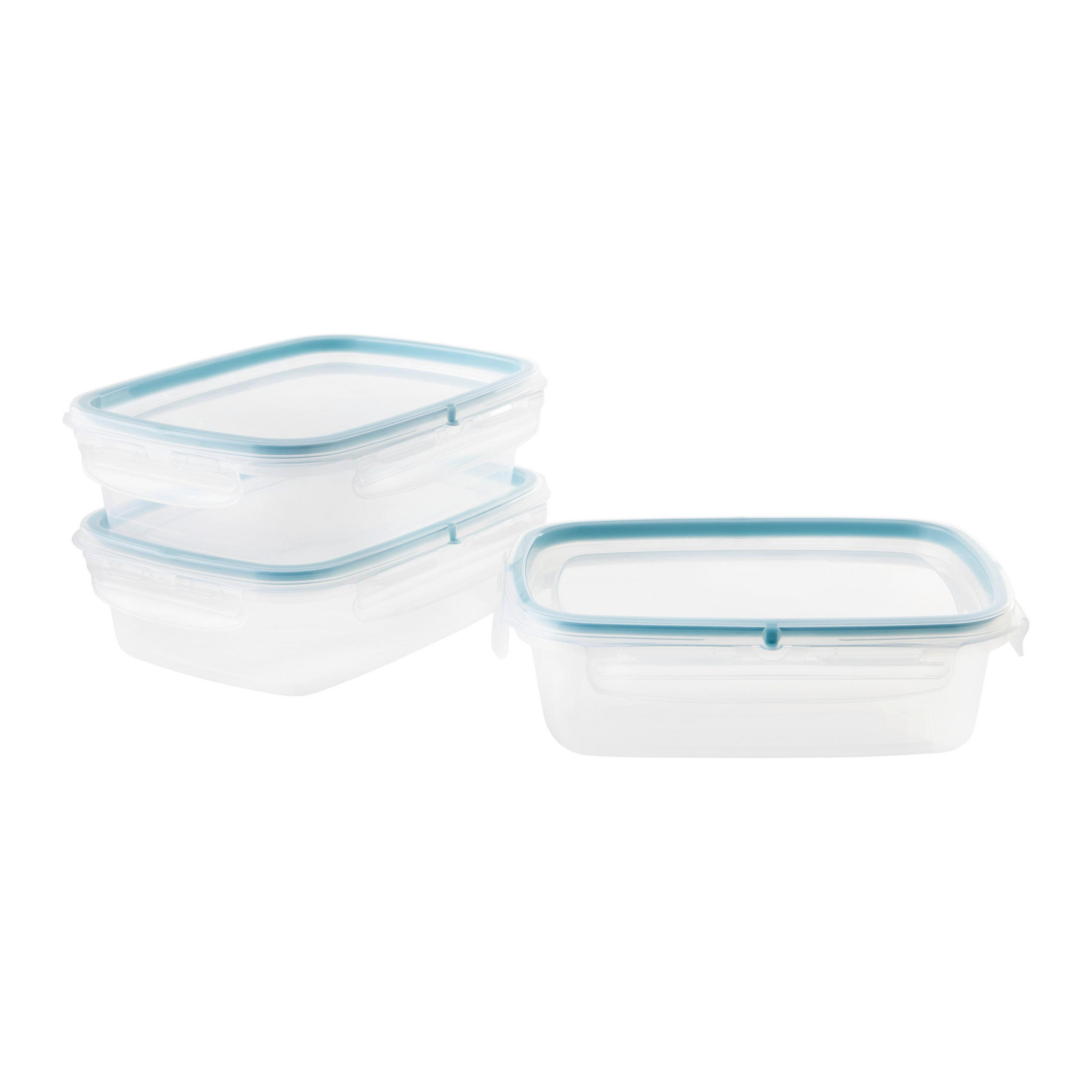 FRISCHHALTEDOSENSET Diego 0,6 L Transparent/Hellblau - Transparent, Kunststoff (14/8/18.4cm) - Mömax