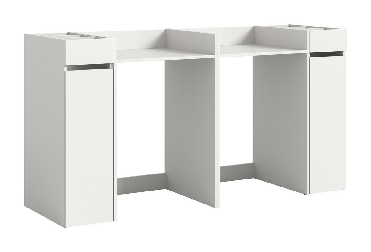 WASCHMASCHINENUMBAU 4tlg. Set Mixx Bad in weiß - modernes Design - B/H/T: 190x101x60 cm - Weiß, Holzwerkstoff (190/101/60cm) - Homes & Jones