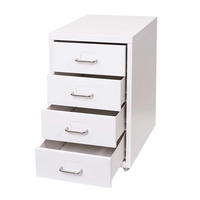 ROLLCONTAINER Housten 48x28x41cm 4 Schubladen Weiß - Weiß, Metall (28/48/41cm) - PROREGAL