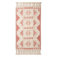 KELIM-TEPPICH Satara handgewebt 90/150 cm - Rosa, Textil (90/150cm) - Homescapes