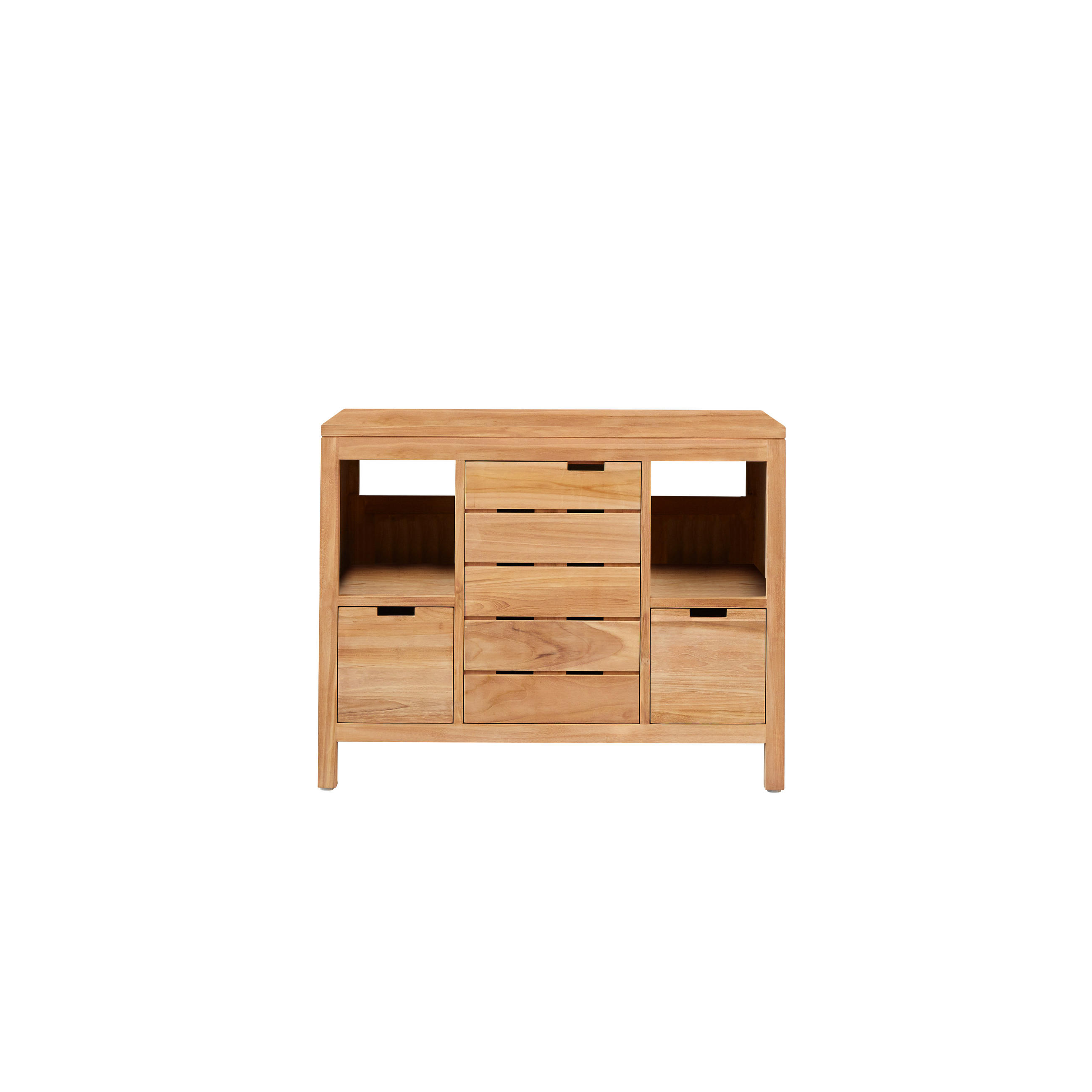 Tikamoon Waschtischunterschrank Natur 100x78x55 cm