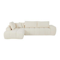 SOFA - 6 Personen - stoff - beige Lavezo - Beige, Textil (300/82/209cm) - Vente-Unique
